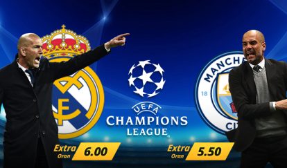 Real Madrid - Manchester City Maçına Özel Ekstra Oranlar